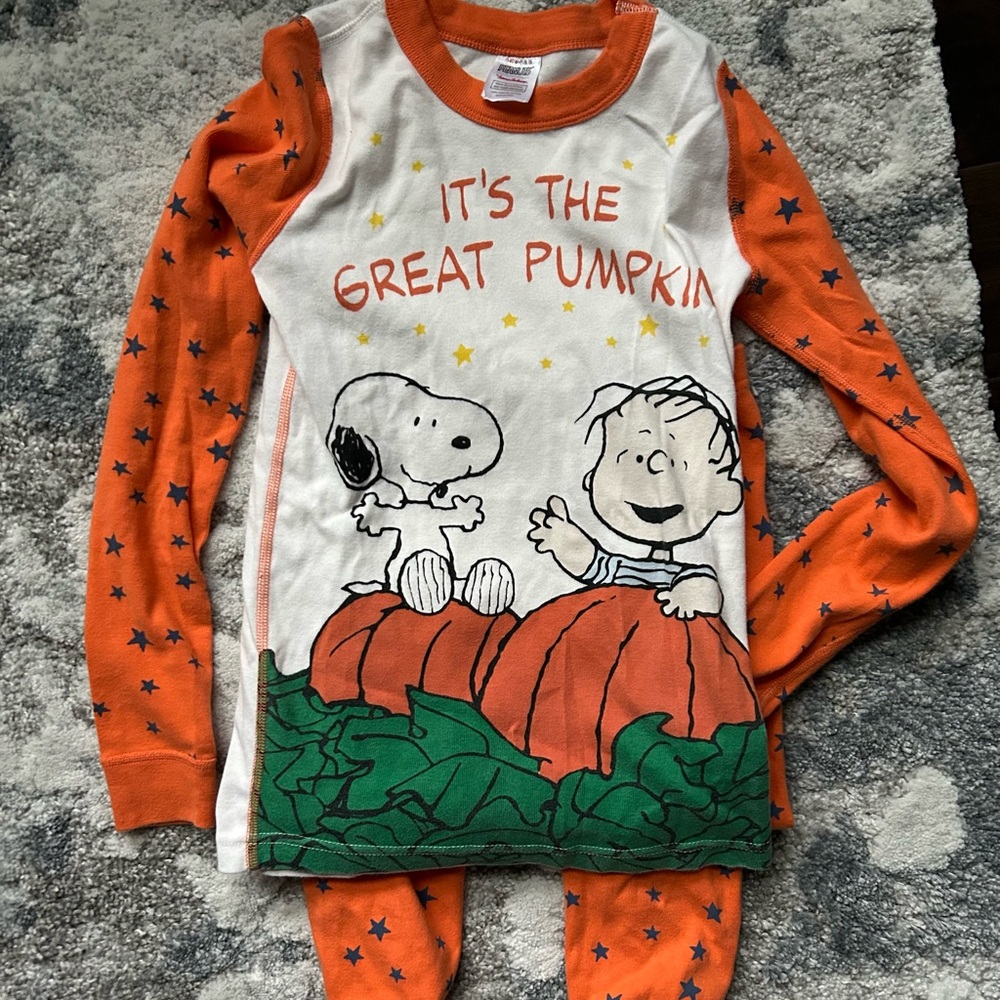 Hanna Anderson Snoopy Peanuts It’s the Great Pumpkin Pajamas